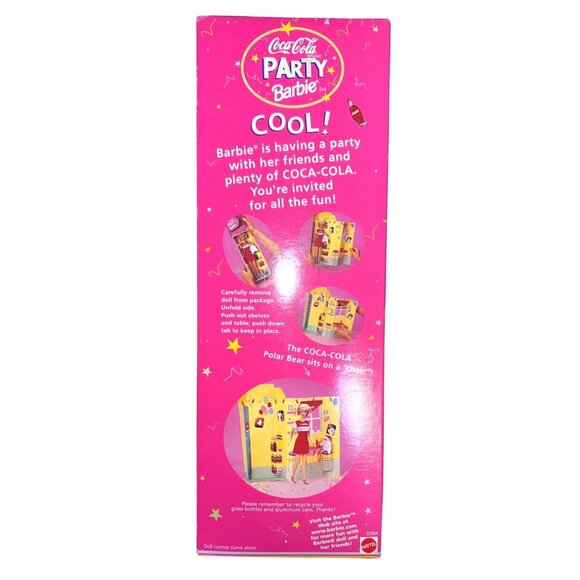 Coca-Cola Barbie Special Edition Mattel 1998 Vintage Collectible In Original Box - Picture 2 of 4